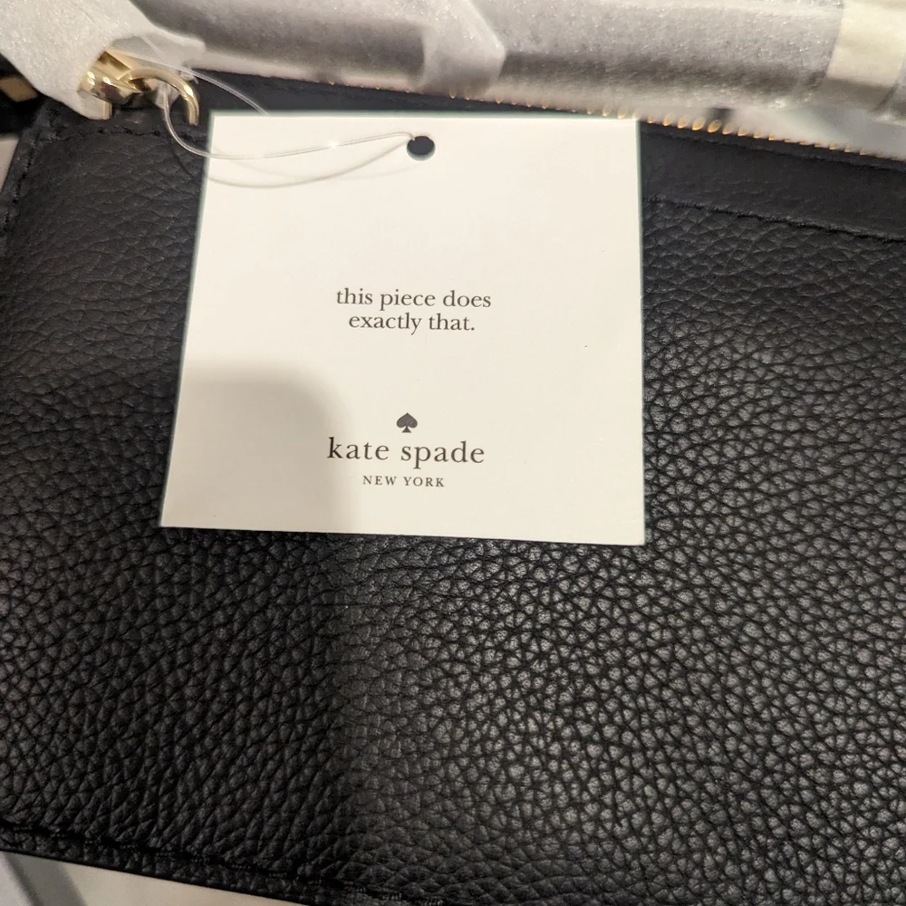 Kate Spade Larchmont Avenue Alegra Black crossbody clutch NWT - Picture 4 of 7